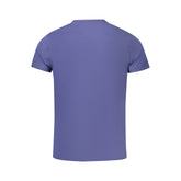 Blue Cotton Men T-Shirt